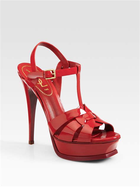 ysl tribute shoes red|ysl tribute sandals with tights.